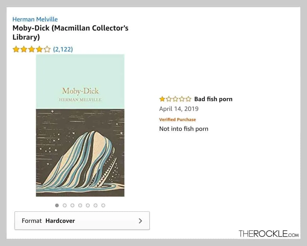 Funny Amazon one-star book reviews: Herman Melville - Moby-Dick