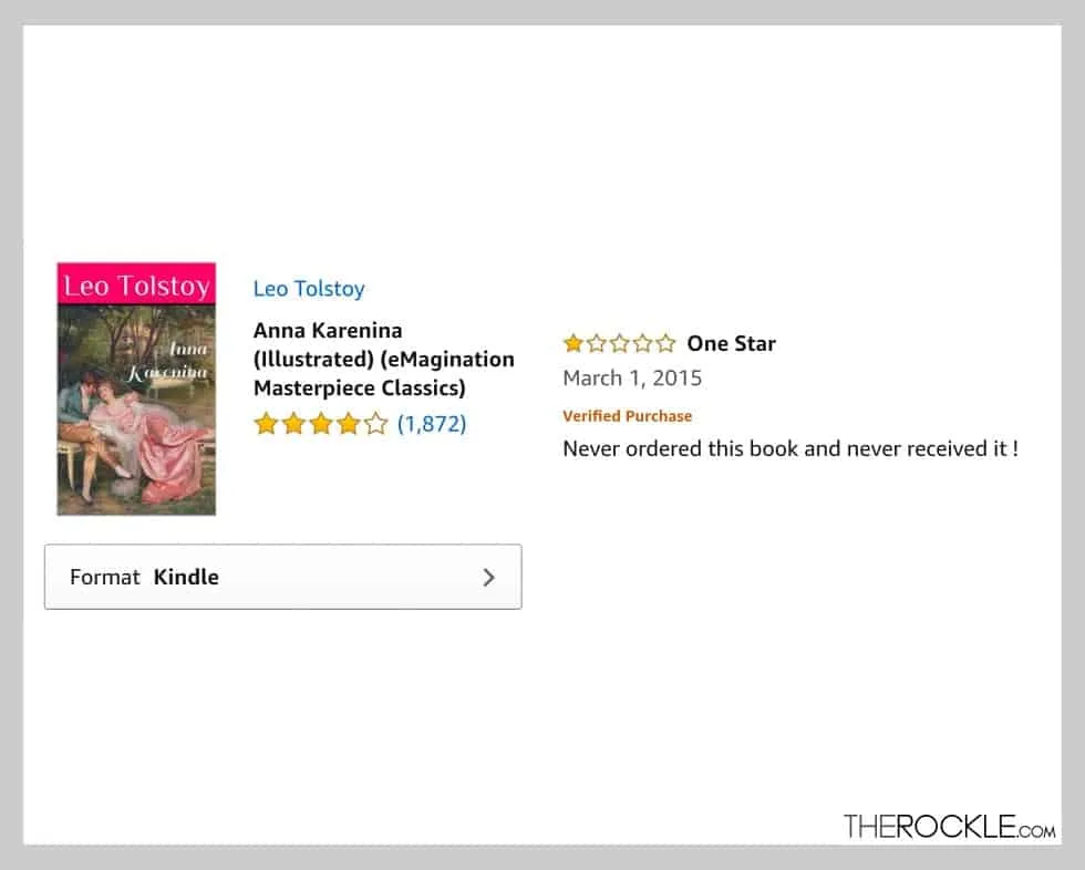 Funny Amazon one star reviews for classic novels: Leo Tolstoy - Ana Karenina