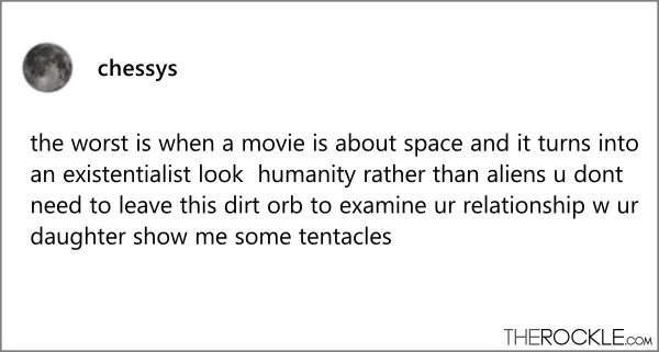 Funny tweets and tumblr posts about movies