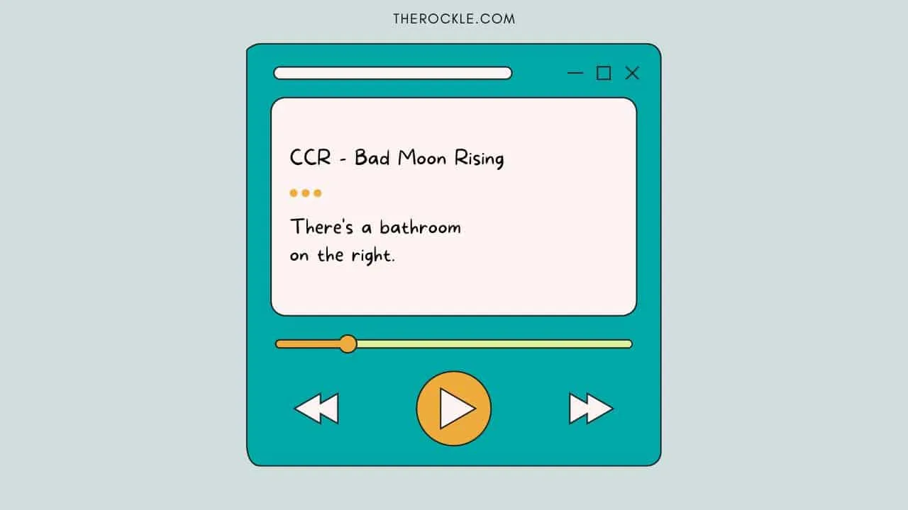 Funny misheard lyrics from CCR's Bad Moon Rising