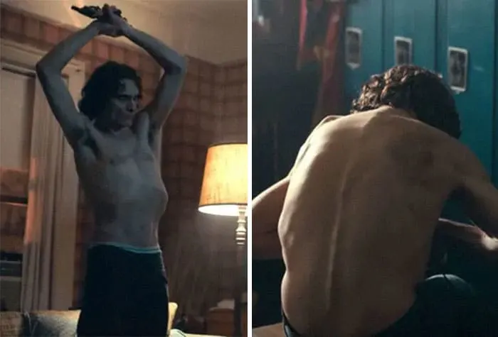 Joaquin Phoenix body transformation in Joker Movie 2019