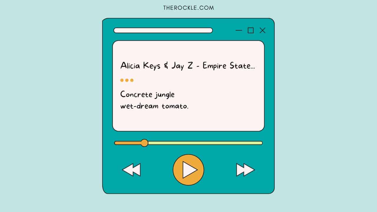 Misheard lyrics from Alicia Kays and Jay Z song