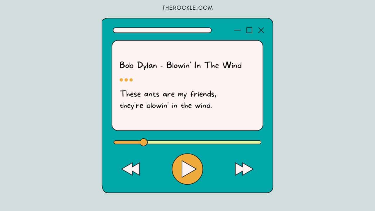Misheard lyrics from Bob Dylan song