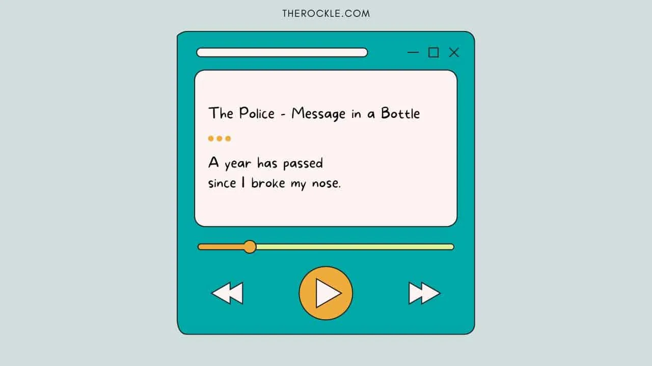 Misheard lyrics from The Police's Message in a Bottle