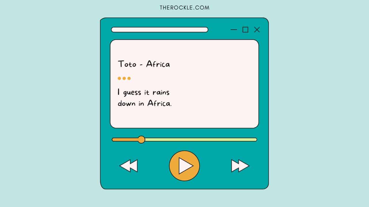 Misheard lyrics from Toto's Africa