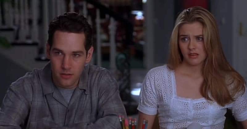 Alicia Silverstone and Paul Rudd in Clueless Rom Com