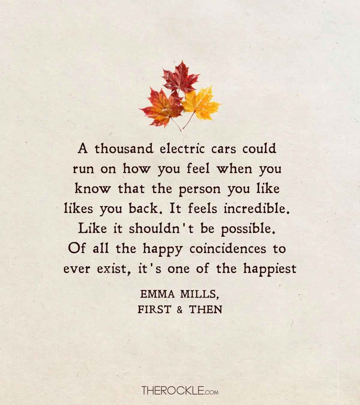 Quote from First & Then by Emma Mills