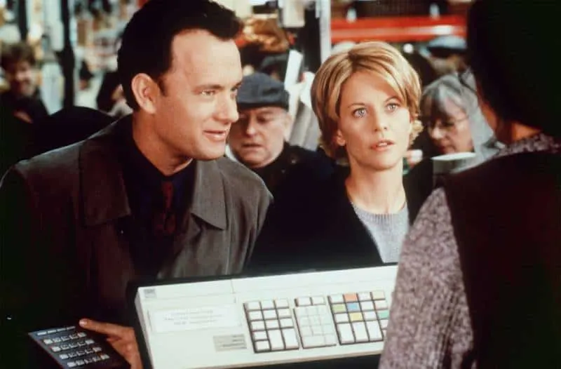 Tom Hanks and Meg Ryan in Sleepless in Seattle Rom Com