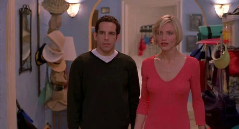 Cameron Diaz and Ben Stiller in There's Something About Mary Rom Com