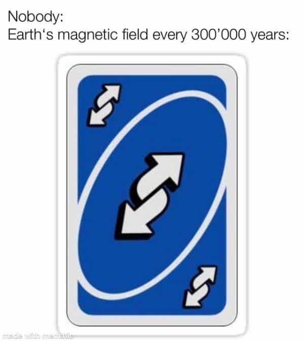 Earth magnetic feld meme