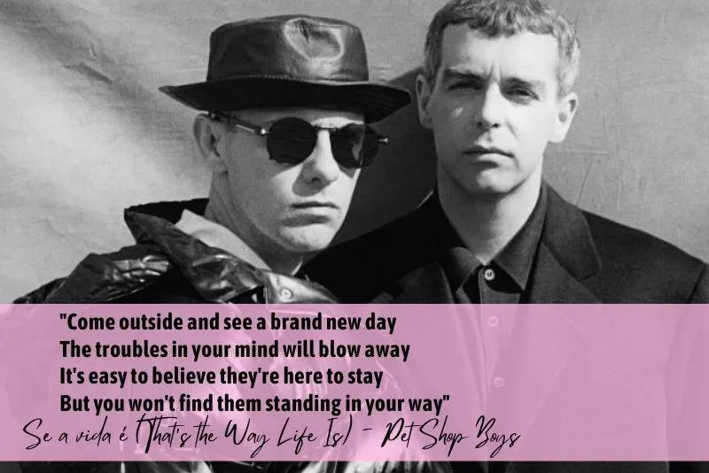 lyrics by Pet Shop Boys music duo