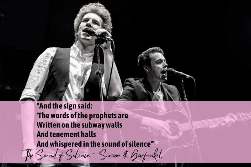 lyrics by Simon & Garfunkel, one of the best musical duos