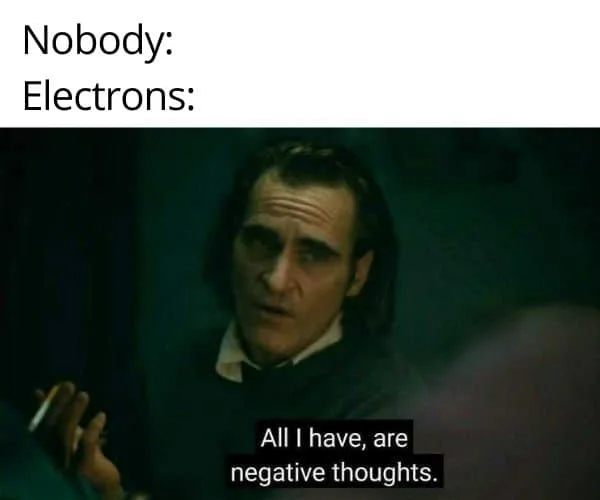 electron negative thoughts