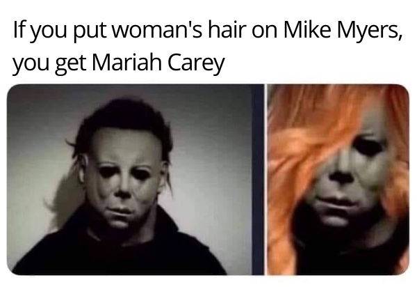 Mike Myers and Mariah Carey similarity meme