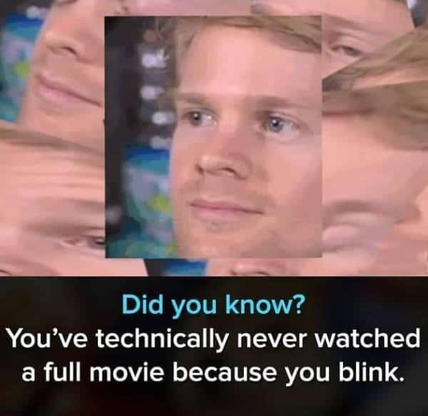 Blinking white guy movie meme