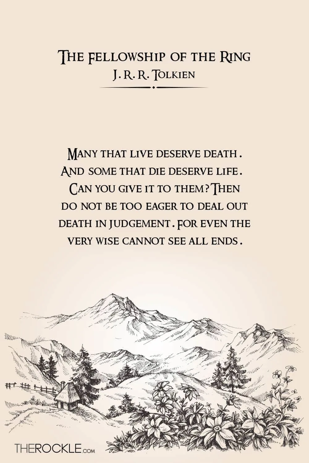 Tolkien's quote about the complexity of moral judgment