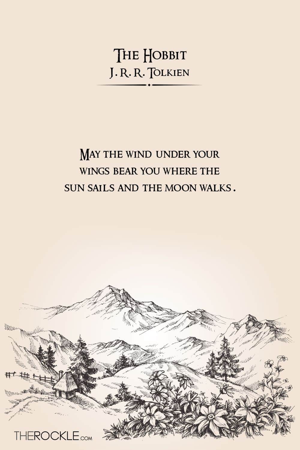Tolkien's quote about an adventurous journey