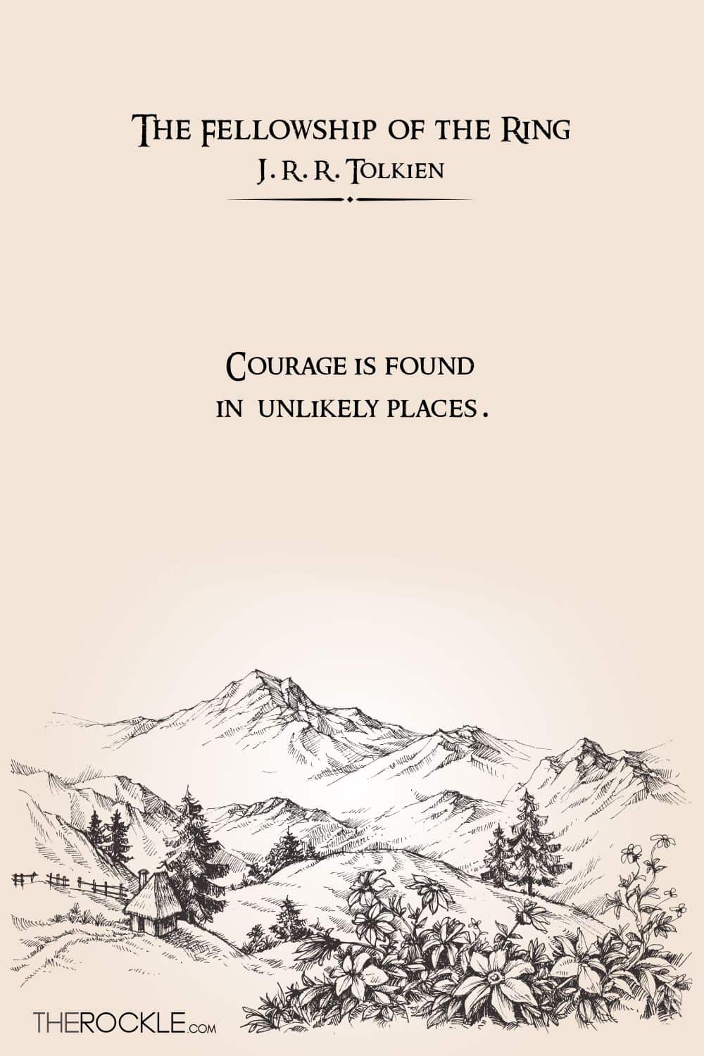J.R.R. Tolkien's quote about courage