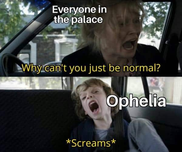 Shakespeare Ophelia meme