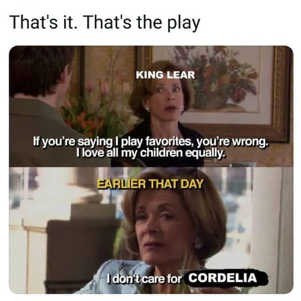 Shakespeare King Lear Meme