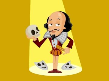 William Shakespeare funny illustration