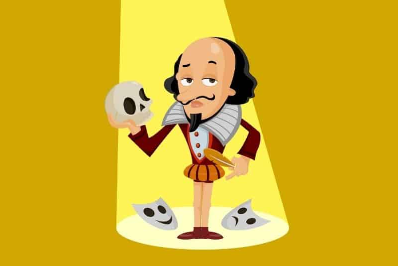 William Shakespeare funny illustration