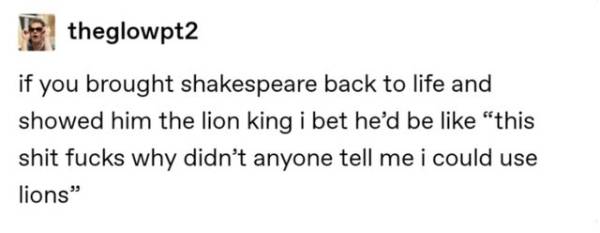 Shakespeare lion king meme