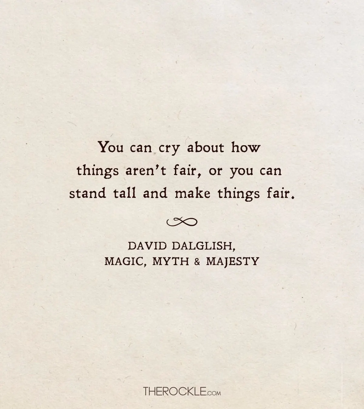 David Dalglish's quote about taking initiative