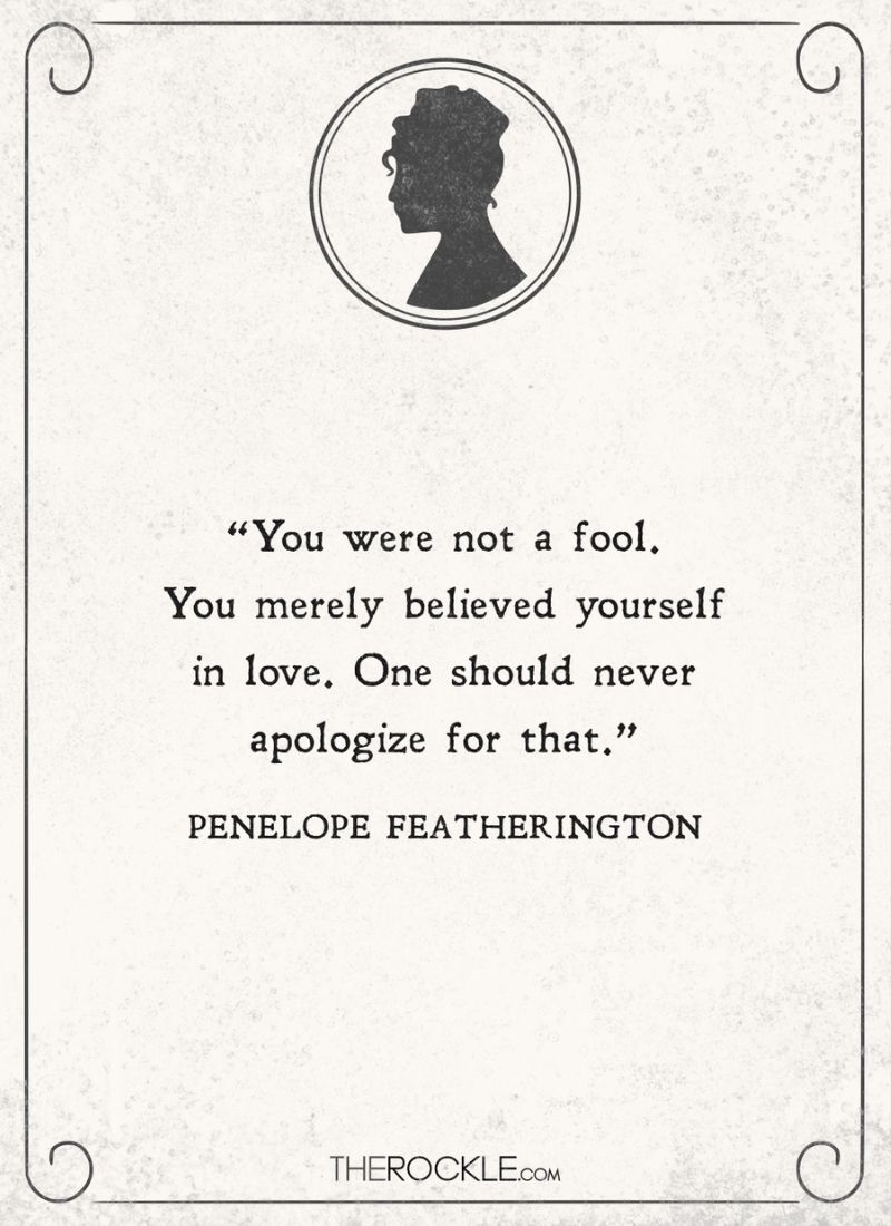 Penelope Featherington quote from Bridgerton