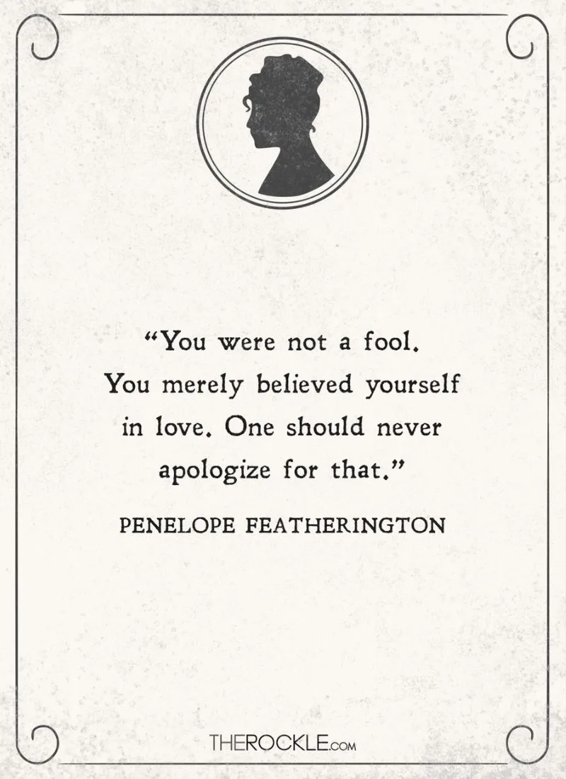 Penelope Featherington quote from Bridgerton