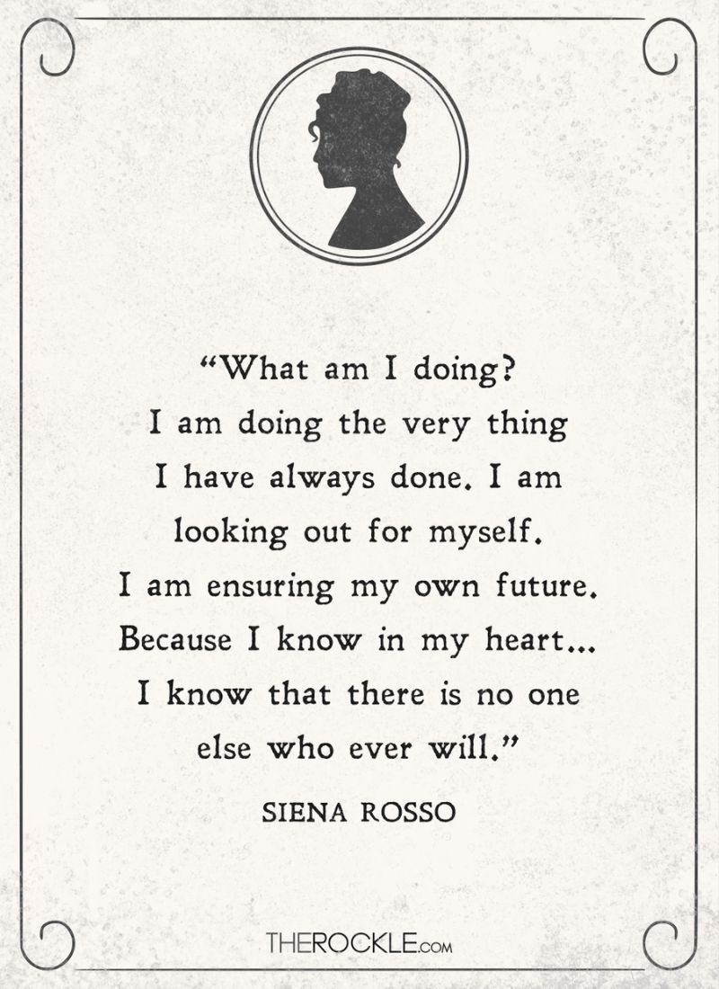 Siena Ross quote from Bridgerton