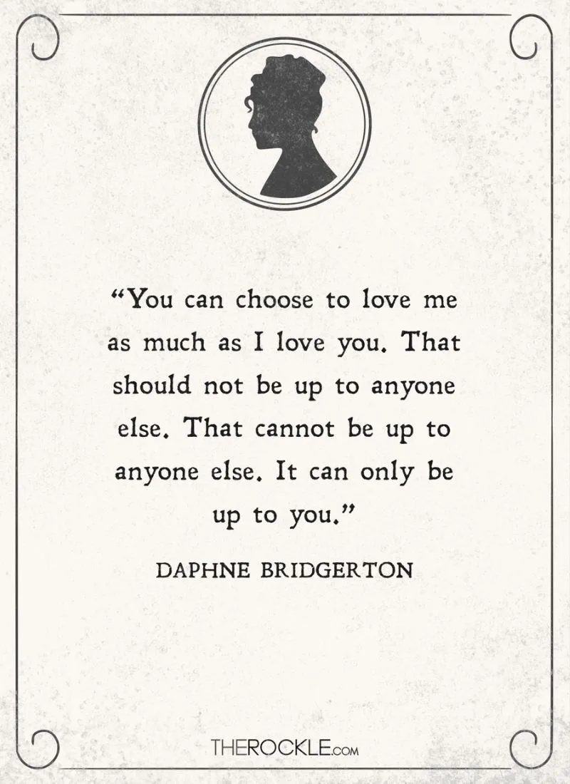 Daphne Bridgerton quote about love
