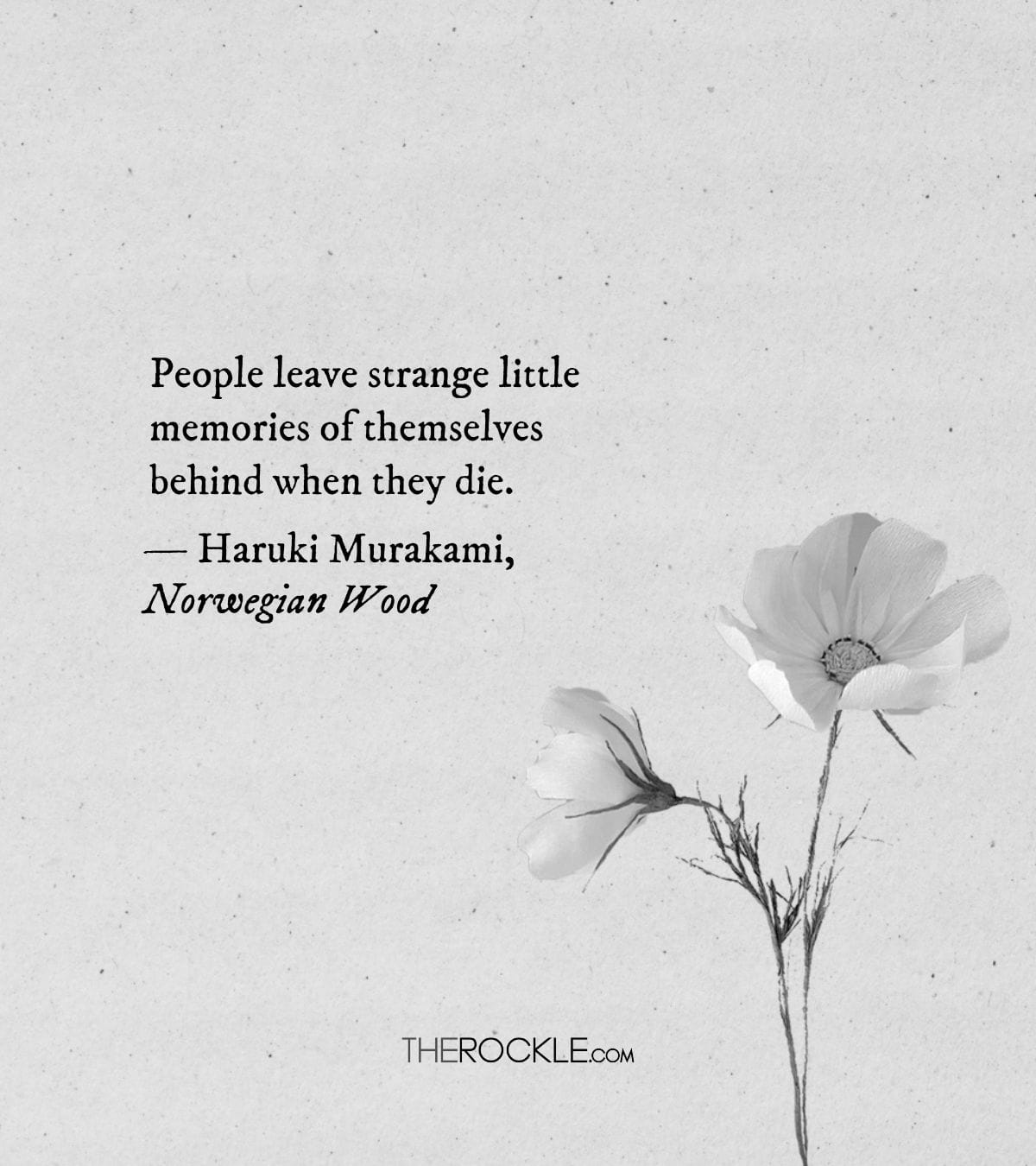 Haruki Murakami on posthumous memories