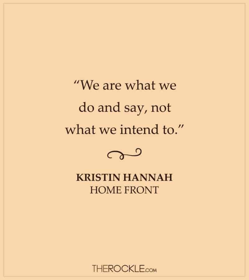 Kristin Hannah Home Front book quote