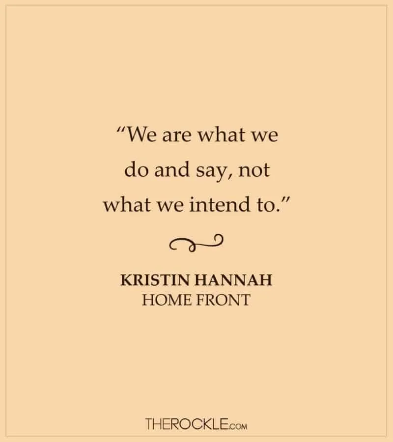 Kristin Hannah Home Front book quote