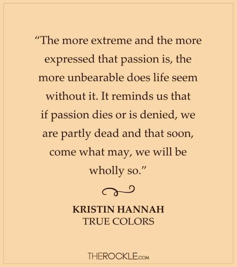 Kristin Hannah True Colors book quote