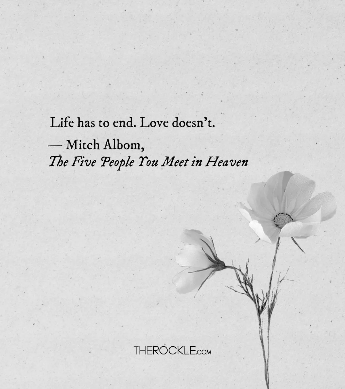Mitch Albom on the immortality of love