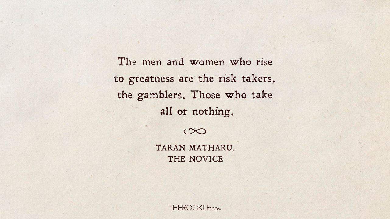 Quote from The Novice by Taran Matharu