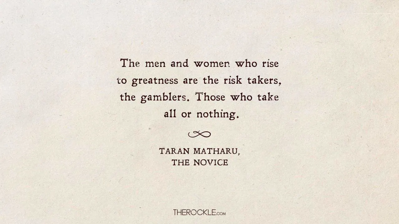 Quote from The Novice by Taran Matharu
