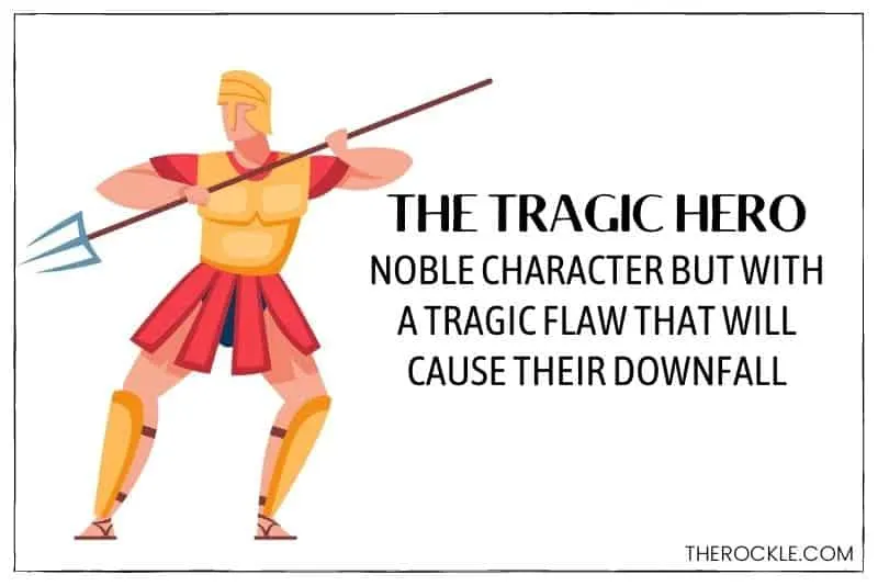 warrior hero with an armor illustration - the tragic hero concept