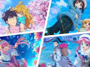 A collage of Iyashikei anime