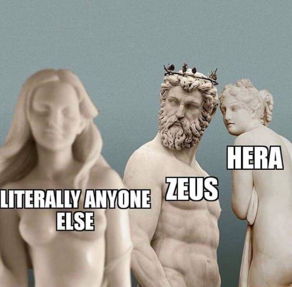 Zaus y Hera meme