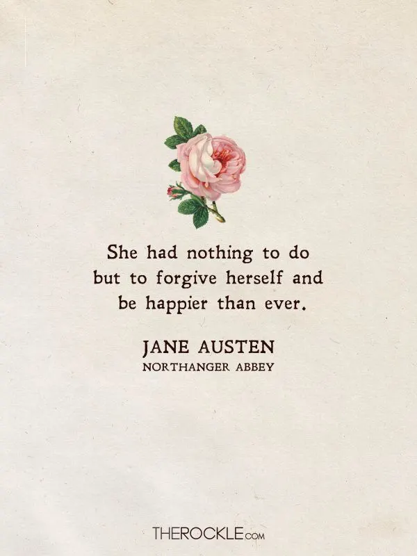 Jane Austen quote from Northanger Abbey