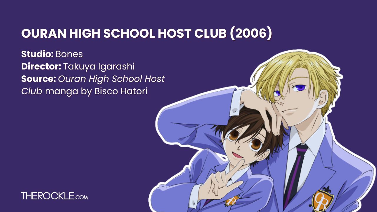 Ouran High School Host Club romantic anime