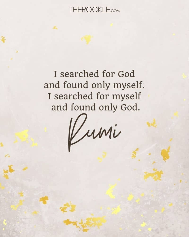 بهترین نقل قول های مولانا: "خدا را جستجو کردم و فقط خود را یافتم. خودم را جستجو کردم و فقط خدا را یافتم."