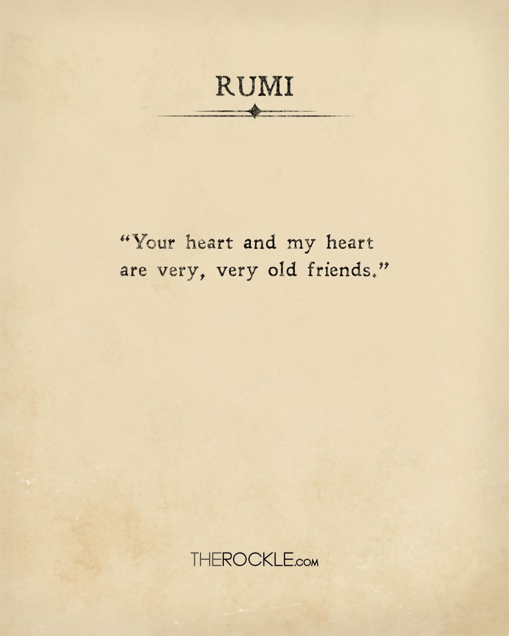 Rumi's quote about deep connections