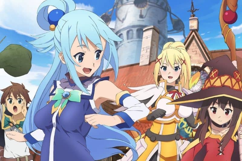 Anime Isekai Girl Flying and Fighting · Creative Fabrica