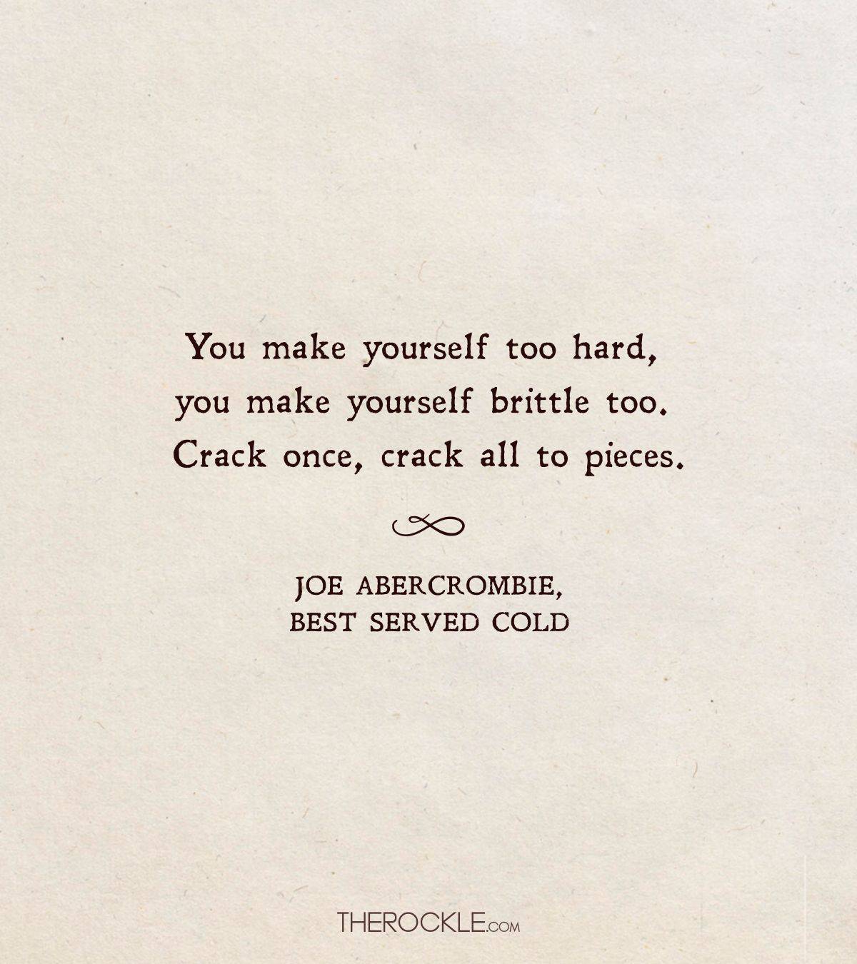 Abercrombie's quote on self-preservation