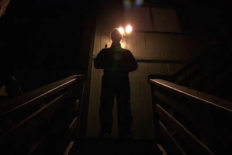 Mark Duplass as Josef in horror movie Creep