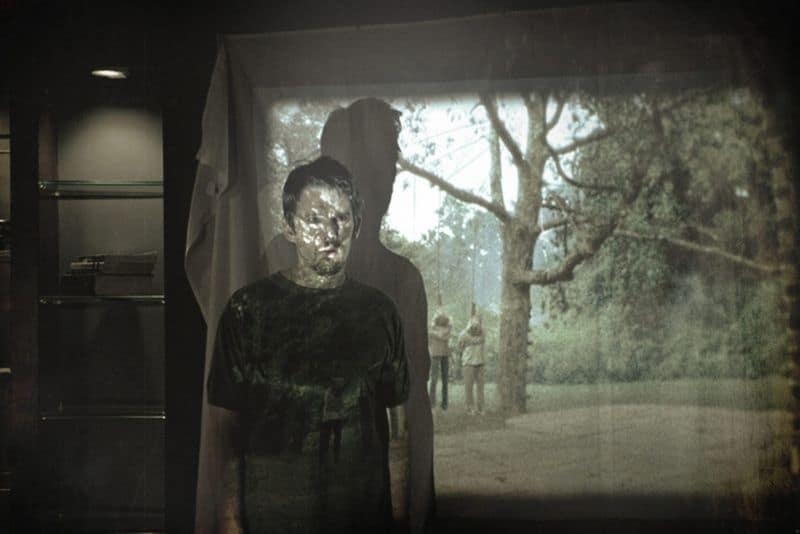Ethan Hawke as Ellison Oswalt in Blumhouse horror film Insidious
